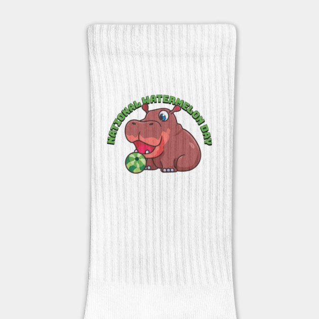 National Watermelon Day, hippo by HolidayBug