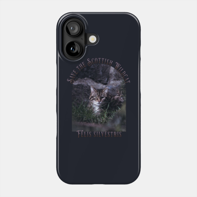 Save the Scottish Wildcat Phone Case by HolidayBug