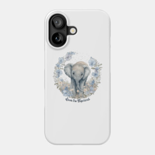Save the Elephants, watercolor Phone Case