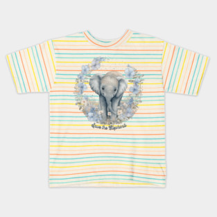Save the Elephants, watercolor Kids T-Shirt