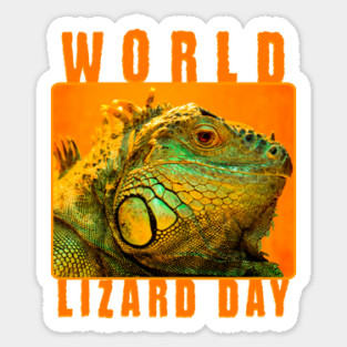 World Lizard Day, iguana Sticker