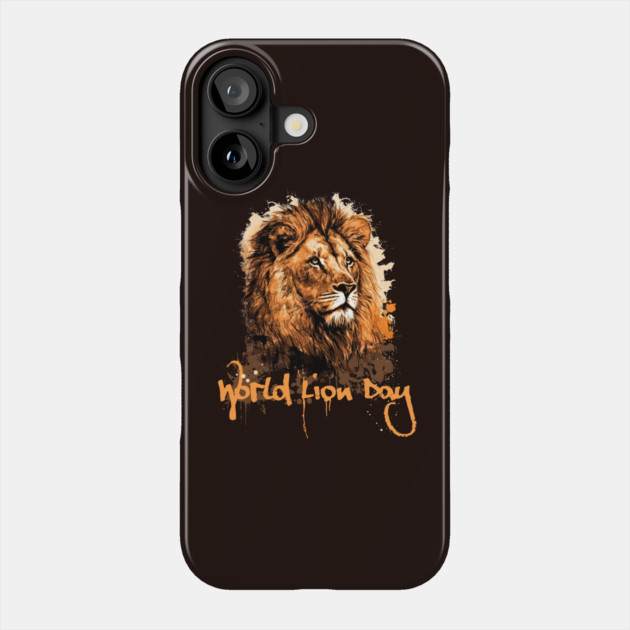 World Lion Day Phone Case by HolidayBug