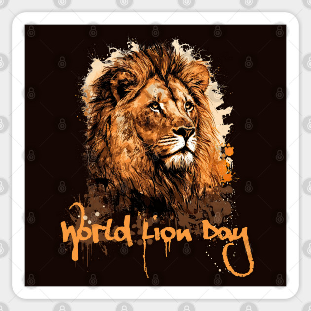 World Lion Day Sticker by HolidayBug