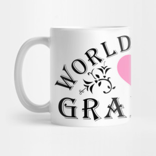 World's Best Grandma Pink Heart Mug
