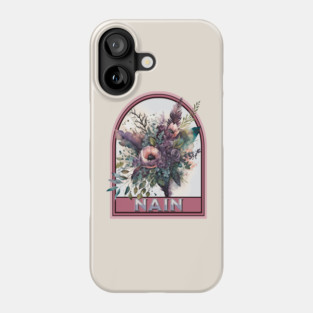 Nain Vintage Floral Grandmother Phone Case
