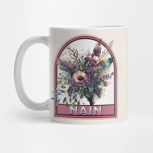 Nain Vintage Floral Grandmother by HolidayBug