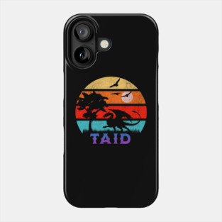 Taid Retro Sunset Dragon Grandfather Phone Case