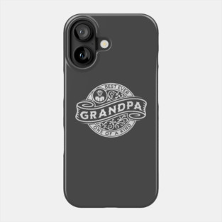 Grandpa Silver Vintage Sign Phone Case