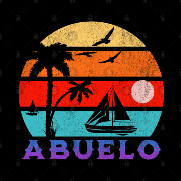 Abuelo Retro Sunset Ocean Grandfather by HolidayBug