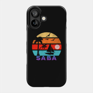 Saba Retro Sunset Ocean Grandfather Phone Case