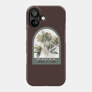 Savta Vintage Floral Grandmother Phone Case