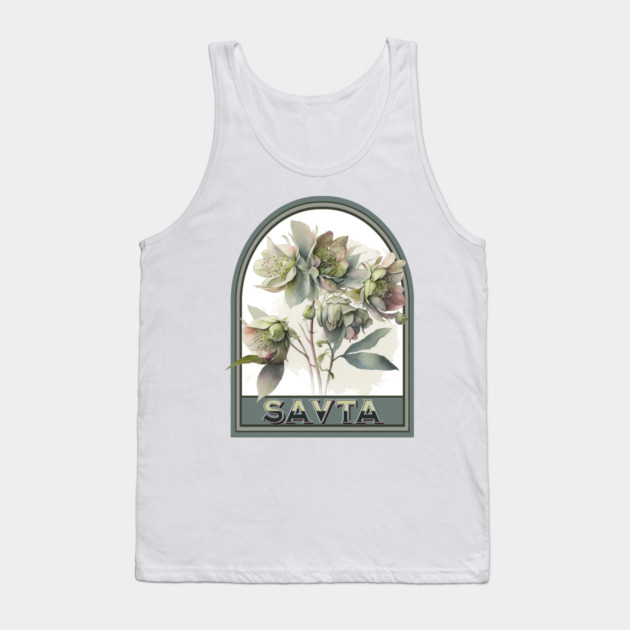 Savta Vintage Floral Grandmother Tank Top by HolidayBug