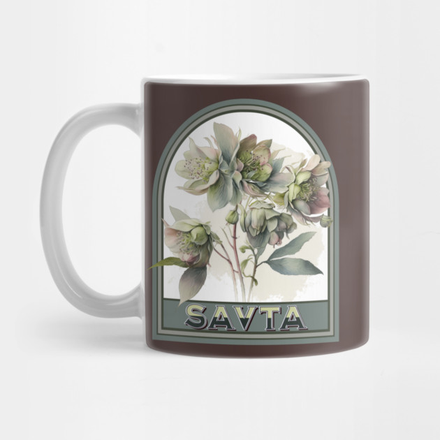 Savta Vintage Floral Grandmother by HolidayBug