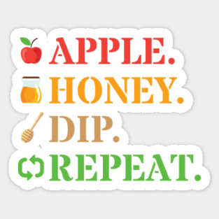 Apple Honey Dip Repeat Sticker