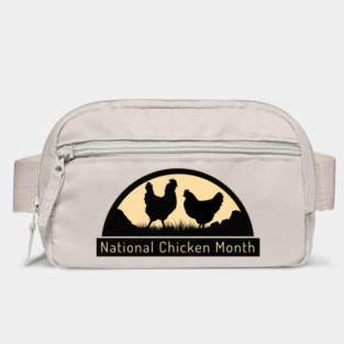 National Chicken Month, rooster and hen Bag