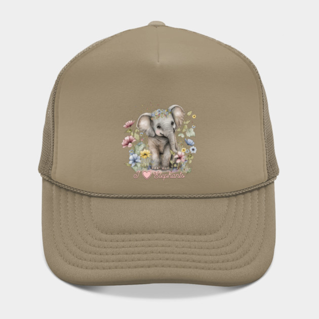 Watercolor, I Love Elephants by HolidayBug