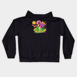 Garba Night Dancer Kids Hoodie