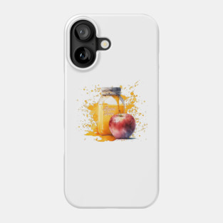 Watercolor Honey and Apple Shana Tova Phone Case