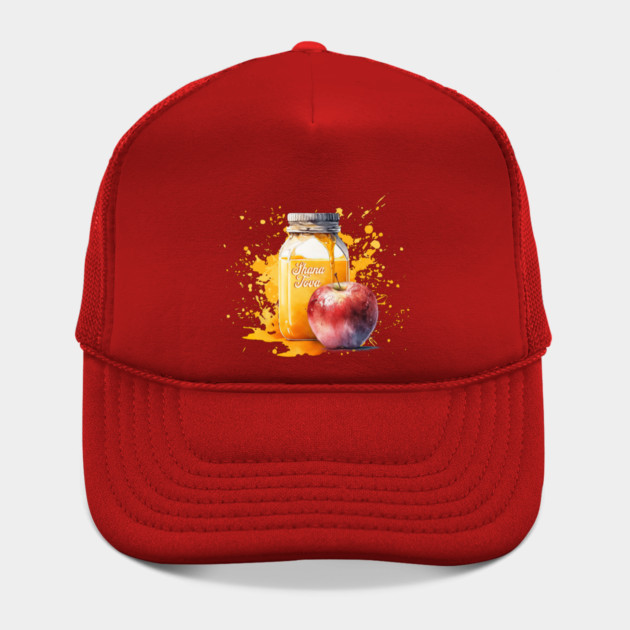 Watercolor Honey and Apple Shana Tova by HolidayBug