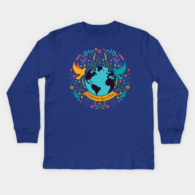 International Day of Peace Kids Long Sleeve T-Shirt by HolidayBug