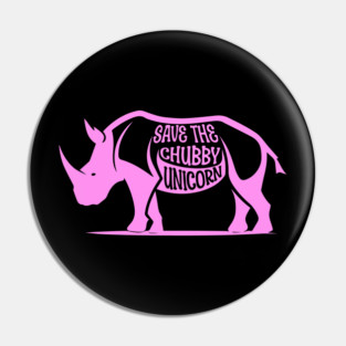 Save the Chubby Unicorn, World Rhino Day Pin