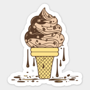 Coffee Ice Cream Sticker
