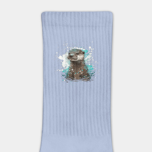 Watercolor Sea Otter by HolidayBug