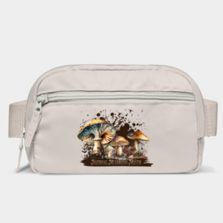 Watercolor National Mushroom Month Bag