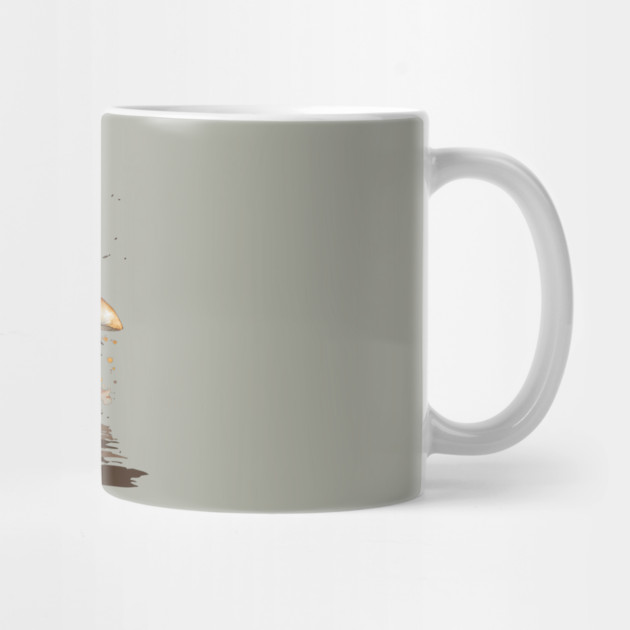 Watercolor National Mushroom Month by HolidayBug