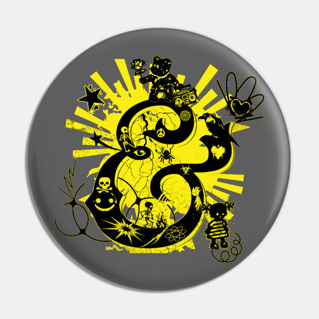 Graffiti Art Ampersand Pin by HolidayBug