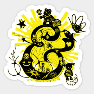 Graffiti Art Ampersand Sticker