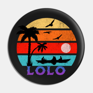 Lolo Retro Sunset Ocean Grandfather Pin