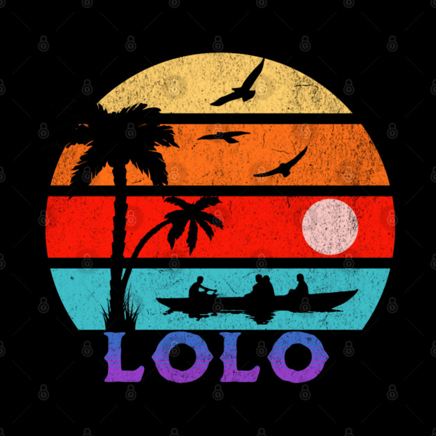Lolo Retro Sunset Ocean Grandfather by HolidayBug