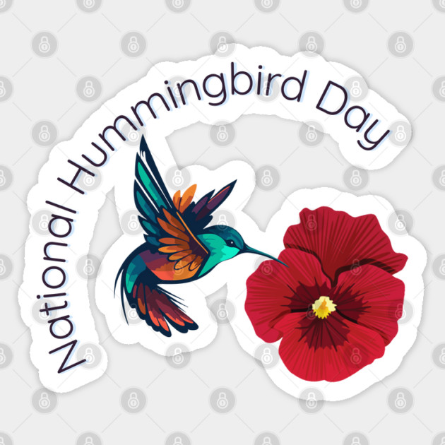 National Hummingbird Day Sticker by HolidayBug
