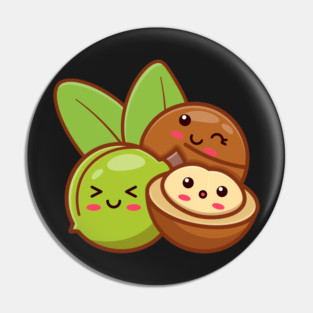 Cute Macadamia Nuts Pin