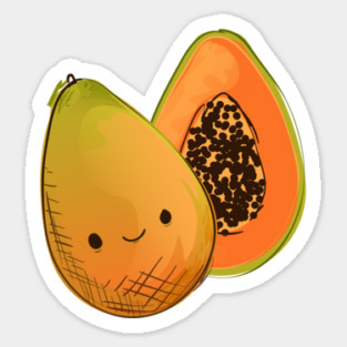 Cute Papaya Sticker