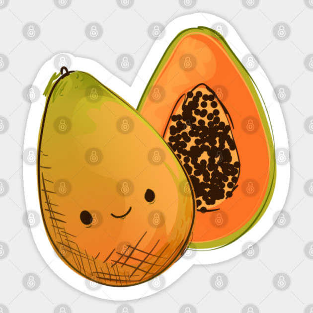 Cute Papaya Sticker by HolidayBug