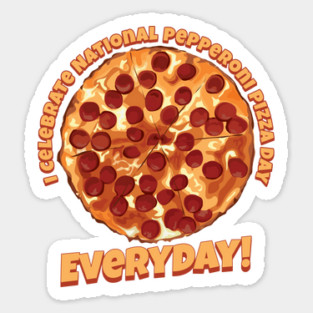 National Pepperoni Pizza Day Sticker