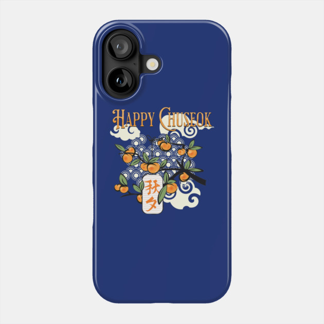 Happy Chuseok with Persimmon Tree Phone Case by HolidayBug