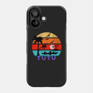 Tutu Retro Sunset Ocean Grandfather Phone Case