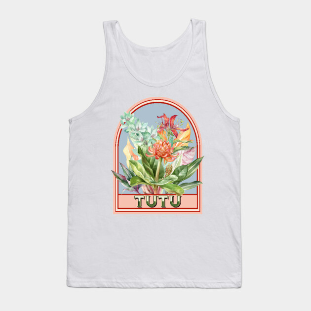 Tutu Vintage Floral Grandmother Tank Top by HolidayBug