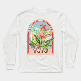Tutu Vintage Floral Grandmother Long Sleeve T-Shirt