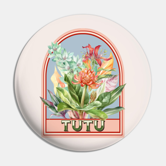 Tutu Vintage Floral Grandmother Pin by HolidayBug