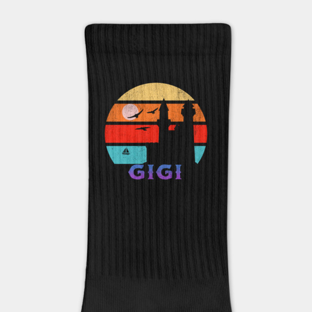 Gigi Retro Sunset Ocean Grandfather by HolidayBug