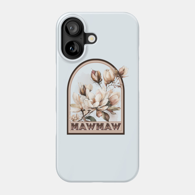 Mawmaw Vintage Floral Grandmother Phone Case by HolidayBug