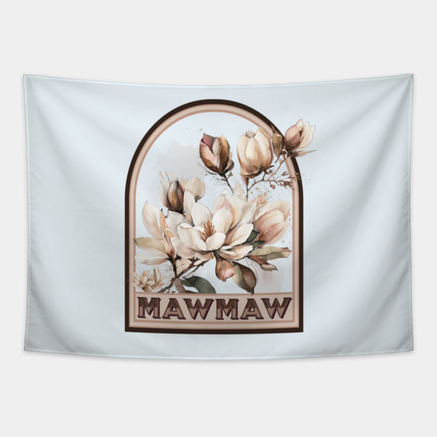 Mawmaw Vintage Floral Grandmother Tapestry by HolidayBug
