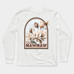 Mawmaw Vintage Floral Grandmother Long Sleeve T-Shirt