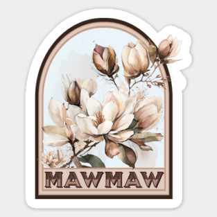 Mawmaw Vintage Floral Grandmother Sticker