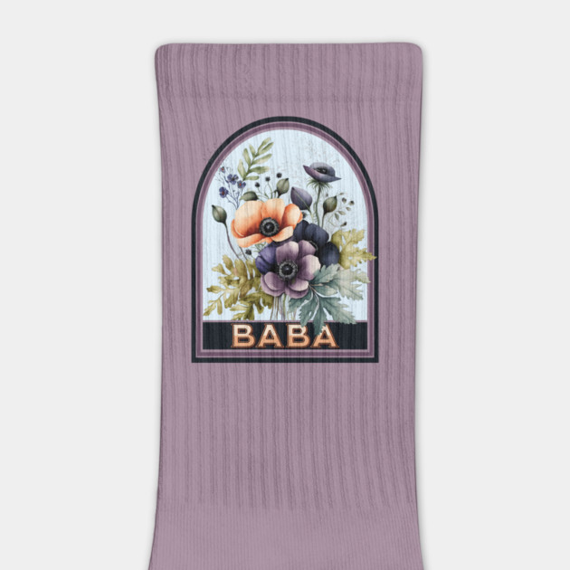 Baba Vintage Floral Grandmother by HolidayBug