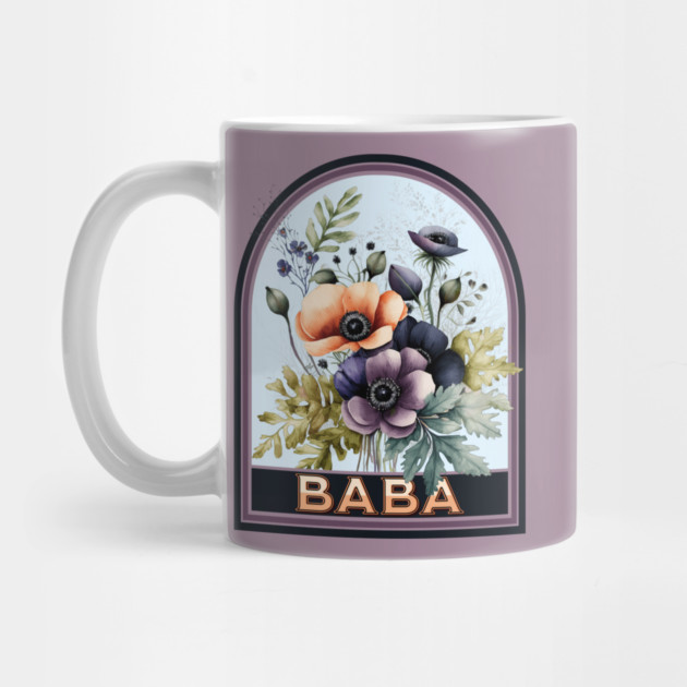 Baba Vintage Floral Grandmother by HolidayBug